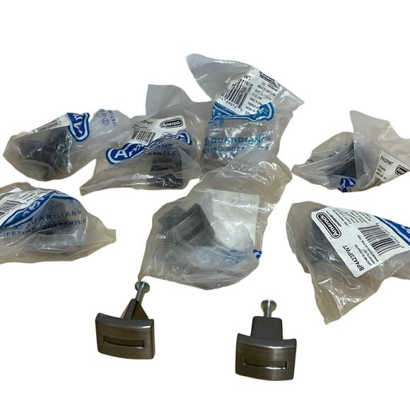 Amerock 1 1/4" Pewter Square Drawer Door Pulls Knobs Lot of 9 New in Bag - Picture 4 of 7